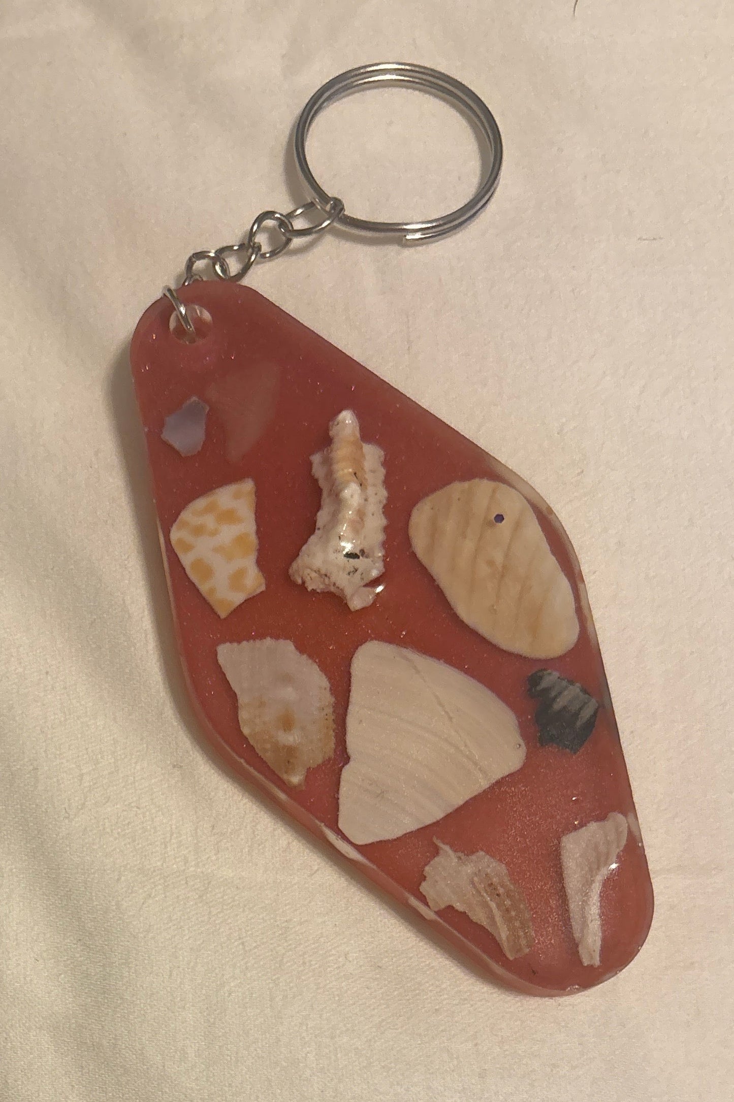 Seashell keychain