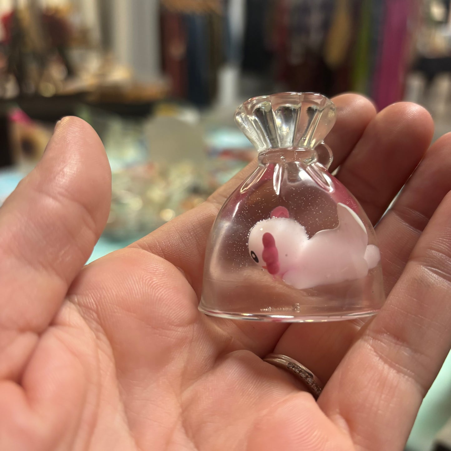 Pink axolotl