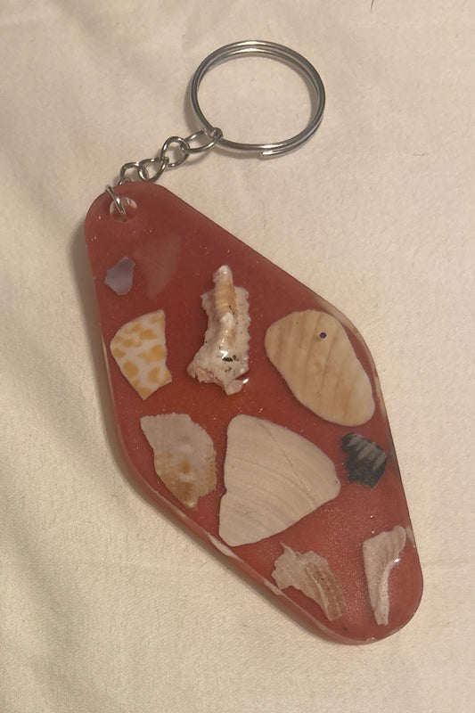Seashell keychain